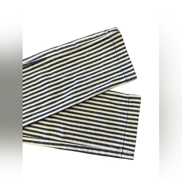 Free People Frankie High Rise Striped Skinny Size 8 Blue/Cream Women EUC - Picture 8 of 11